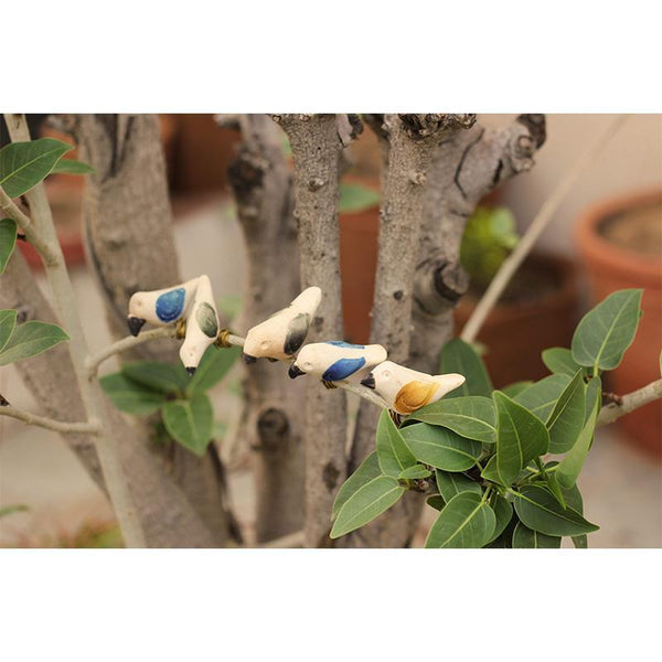 Handmade Wooden Bird Hanging - Assorted Small