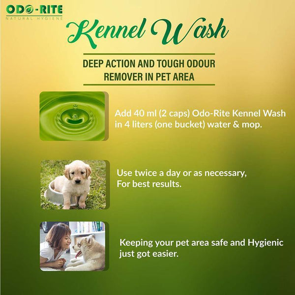 3 in 1 - Natural Kennel Wash, Floor Cleaner and Odour Neutralizer, 1000ml
