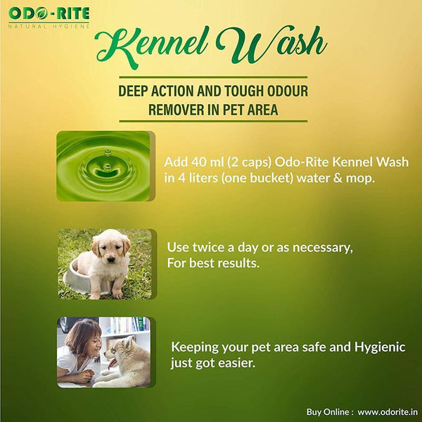 Natural Cleaners Combo Pack - (Kennel Wash/Pet Floor Cleaner + Pet Area Freshener)