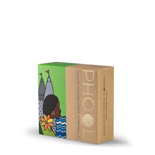 Phool Organic Incense Cones made from Temple Flowers (40 Cones) by HelpUsGreen