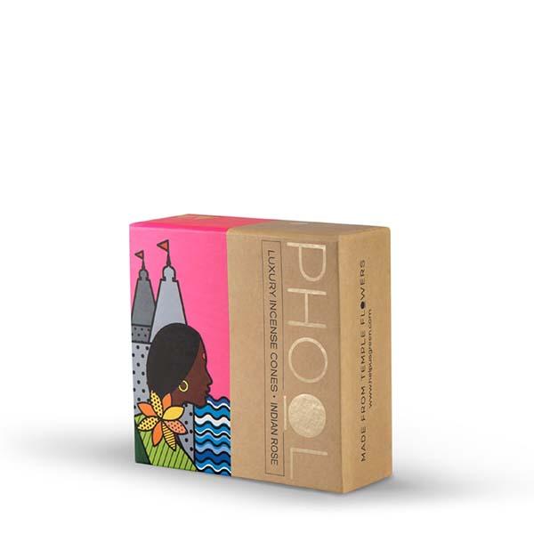 Phool Organic Incense Cones made from Temple Flowers (40 Cones) by HelpUsGreen