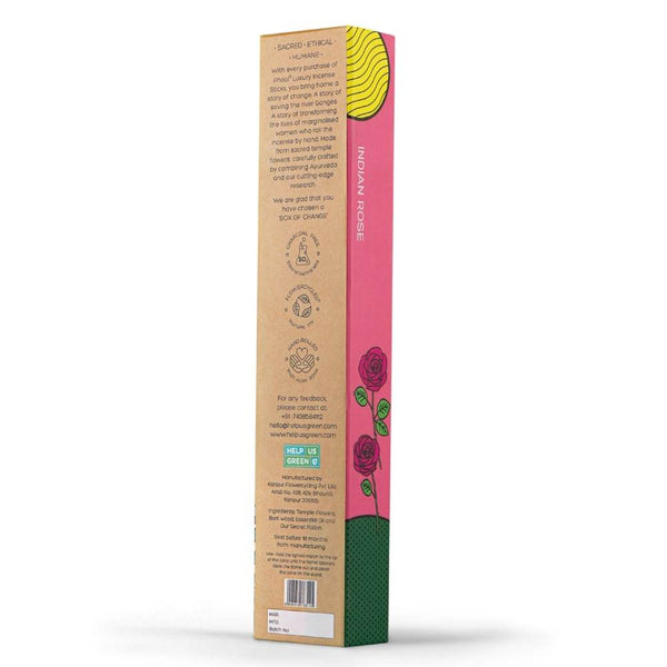 Phool Organic Incense Sticks made from Temple Flowers (40 Sticks) By HelpUsGreen