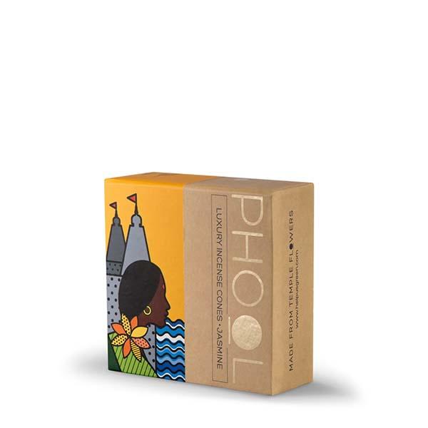 Phool Organic Incense Cones made from Temple Flowers (40 Cones) by HelpUsGreen