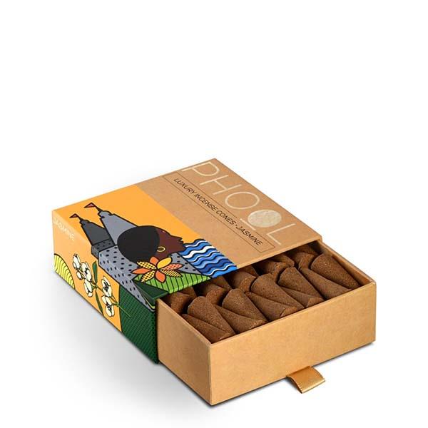 Phool Organic Incense Cones made from Temple Flowers (40 Cones) by HelpUsGreen