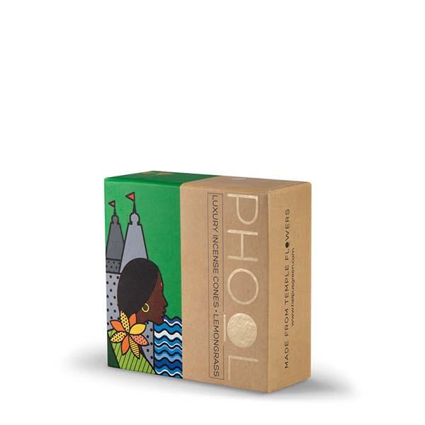Phool Organic Incense Cones made from Temple Flowers (40 Cones) by HelpUsGreen