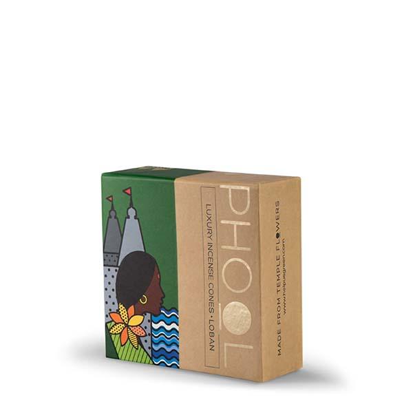 Phool Organic Incense Cones made from Temple Flowers (40 Cones) by HelpUsGreen