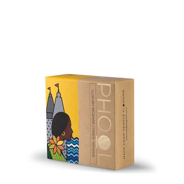 Phool Organic Incense Cones made from Temple Flowers (40 Cones) by HelpUsGreen