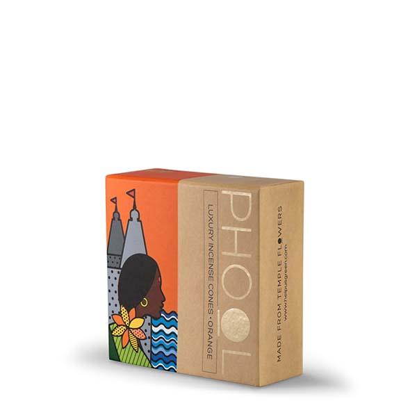 Phool Organic Incense Cones made from Temple Flowers (40 Cones) by HelpUsGreen