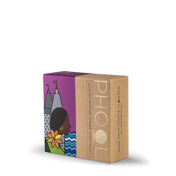 Phool Organic Incense Cones made from Temple Flowers (40 Cones) by HelpUsGreen