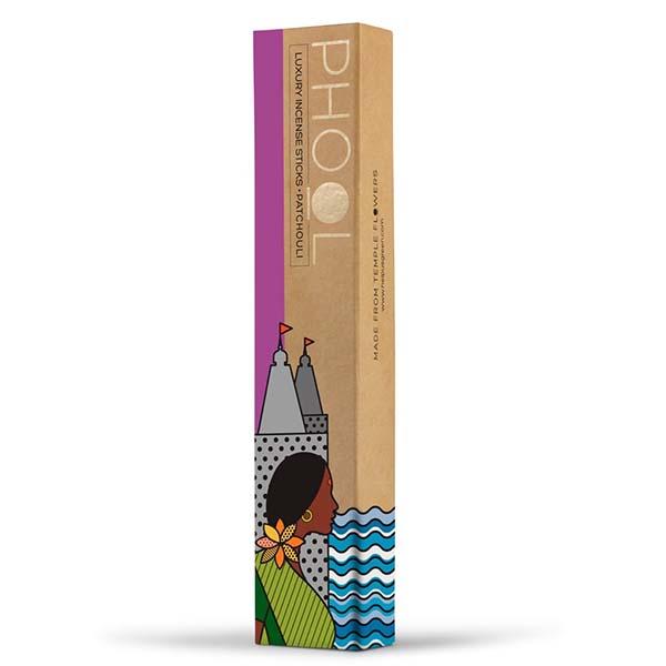 Phool Organic Incense Sticks made from Temple Flowers (40 Sticks) By HelpUsGreen