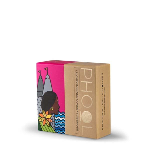 Phool Organic Incense Cones made from Temple Flowers (40 Cones) by HelpUsGreen