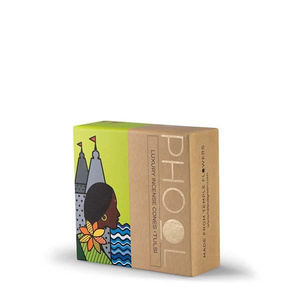 Phool Organic Incense Cones made from Temple Flowers (40 Cones) by HelpUsGreen