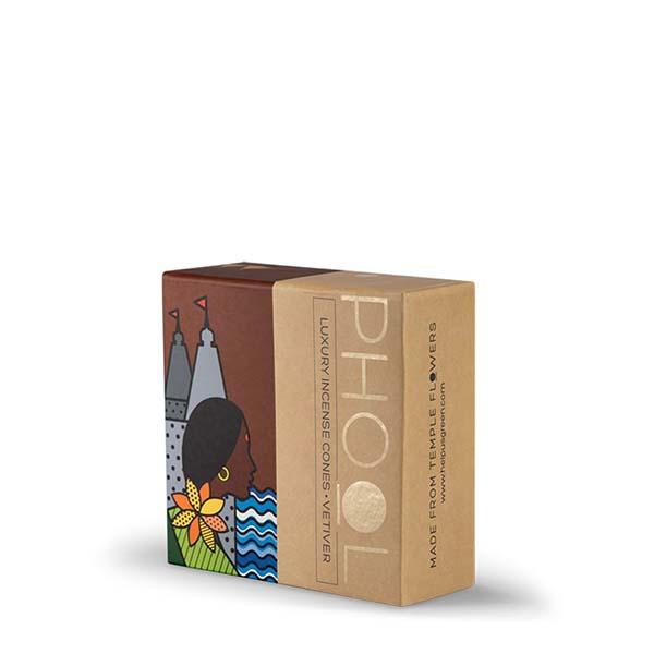 Phool Organic Incense Cones made from Temple Flowers (40 Cones) by HelpUsGreen