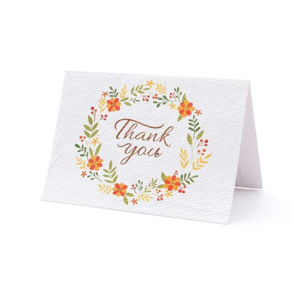 Plantable Seed Paper Thank You Cards - Pack of 15