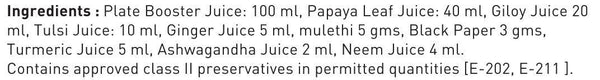 Platelet Booster Juice with natural ingredients -  500ml.