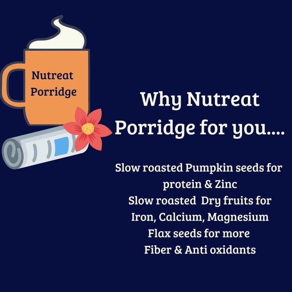 Porridge Lite - Protein-Rich Breakfast Handmade with Pumpkin Seeds, Flax Seed and Dry Fruits,  250g