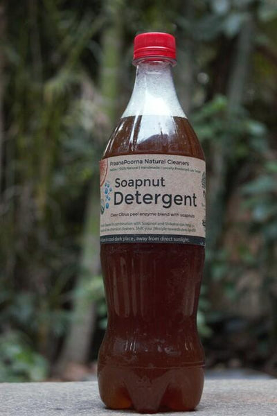 Natural and Skin-Friendly All-Purpose Soapnut and Bioenzyme Detergent, 750ml