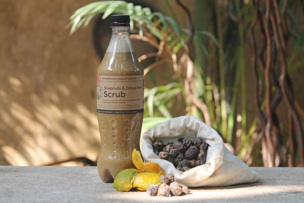 Natural and Skin-Friendly Soapnut and Citrus Bioenzyme Kitchen Scrub, 750ml