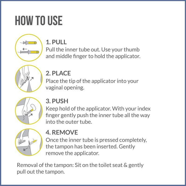 Premium Applicator Tampons by SironaMix Pack (8 Pcs)