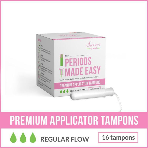 Premium Applicator Tampons by SironaNormal Flow (16 Pcs)
