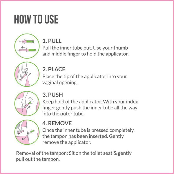 Premium Applicator Tampons by SironaNormal Flow (16 Pcs)