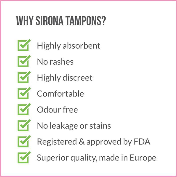 Premium Applicator Tampons by SironaNormal Flow (16 Pcs)