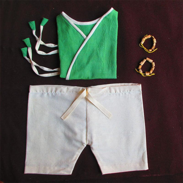 Pure Cotton Handloom Clothes and Accessories Combo For Babies - Box 5 (6 - 12 Months)
