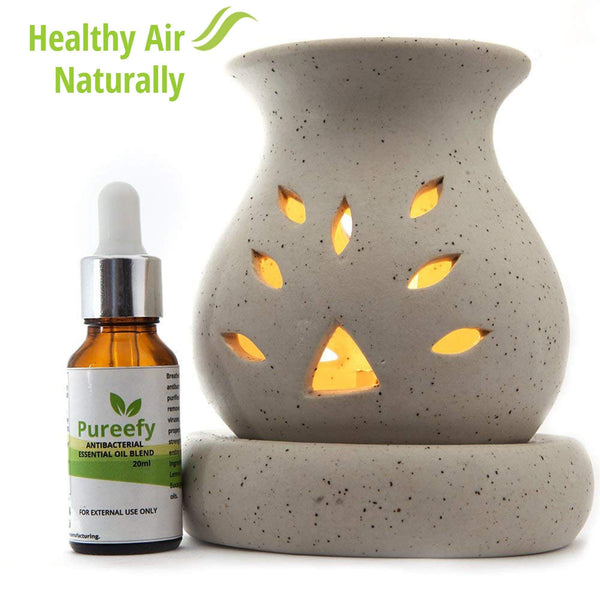 Pureefy Antibacterial Essential Oil Blend (with Electric Diffuser)