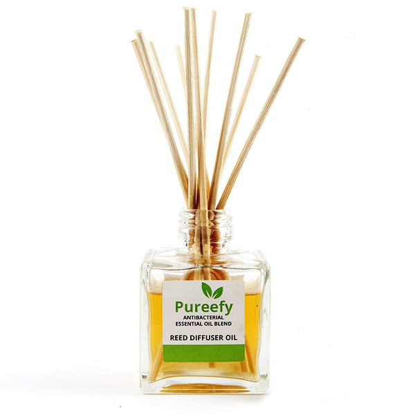Pureefy Antibacterial Essential Oil (With Reeds), 250 gm