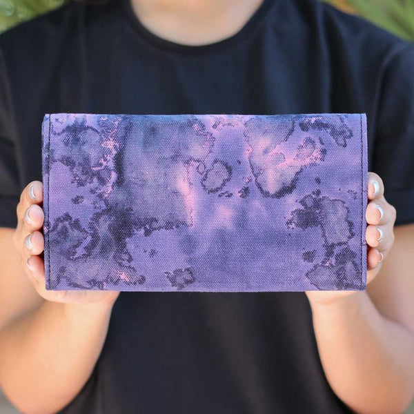 Handcrafted Purple Cloud Wallet