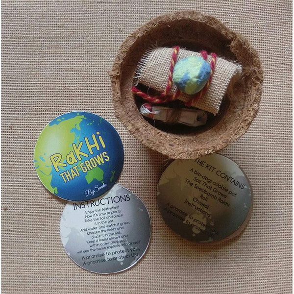 Eco-friendly Plantable Seed Rakhi (Pack of 2)