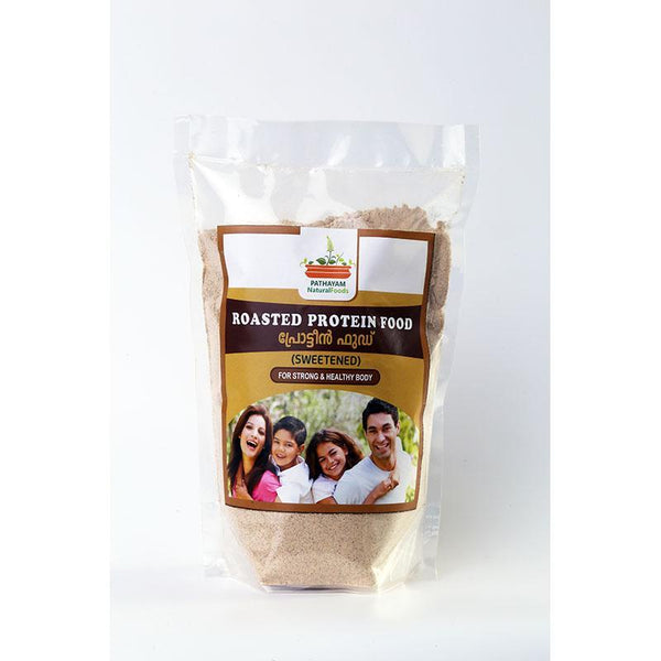 Natural Roasted Protein Mix with Whole Grains, Millets and Legumes , 400g (Sweetened)