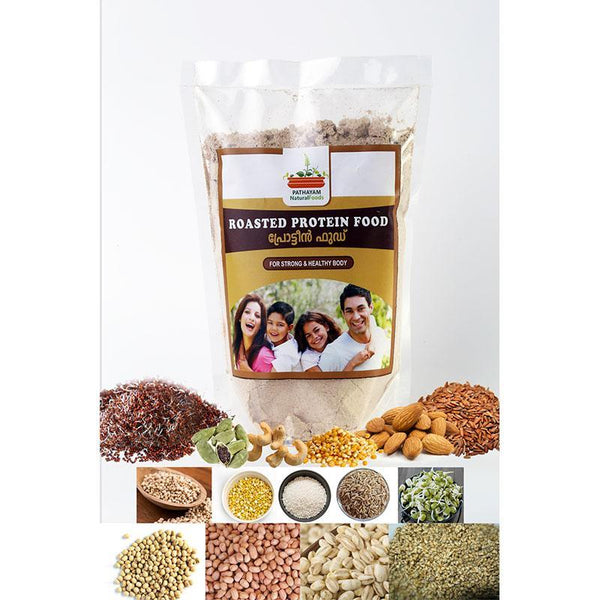 Natural Roasted Protein Mix with Whole Grains, Millets and Legumes, 400g (Unsweetened)