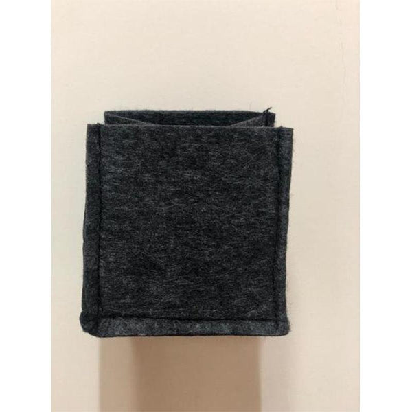 Recycled Grow Bag for Indoor and Outdoor Gardening - 10cm x 10cm x 10cm (Black)- Pack of 6