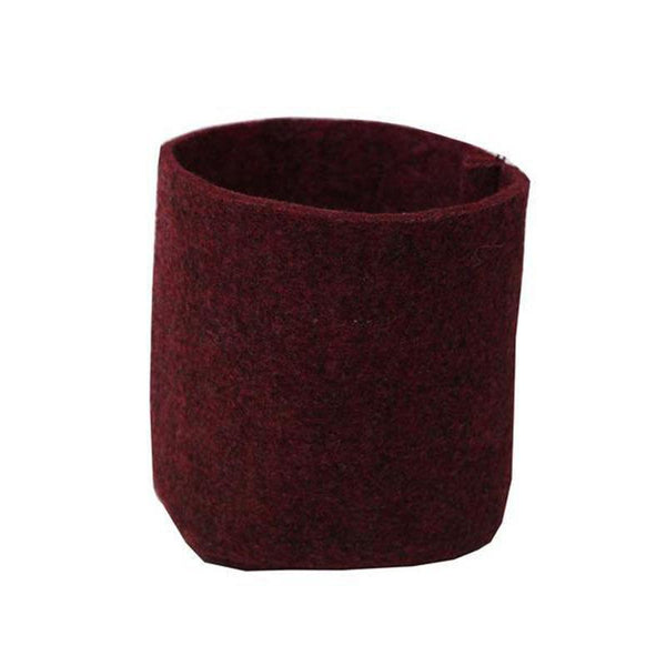 Recycled Grow Bag for Indoor and Outdoor Gardening - 13cm x13cm x 13cm (Red)- Pack of 6