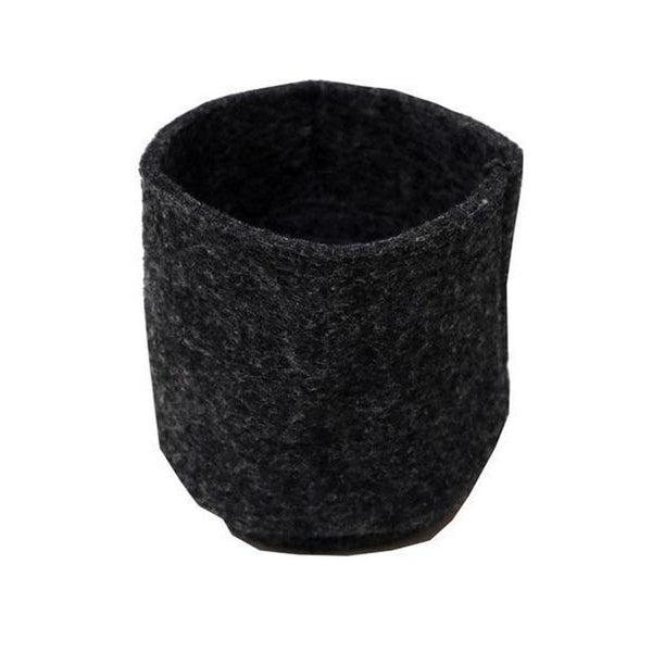 Recycled Grow Bag for Indoor and Outdoor Gardening - 13cm x 13cm x13cm  (Black)- Pack of 6