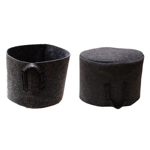 Recycled Grow Bag for Indoor and Outdoor Gardening - 23cm * 23cm (Black)- Pack of 2
