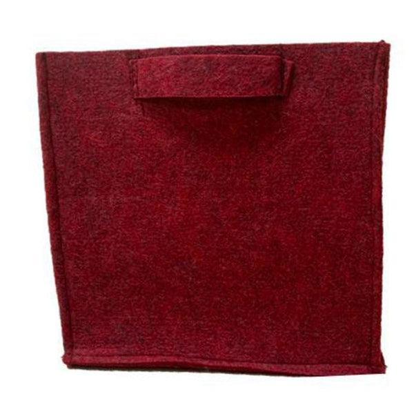 Recycled Grow Bag for Indoor and Outdoor Gardening - 23cm x 23cm x 23cm (Red)