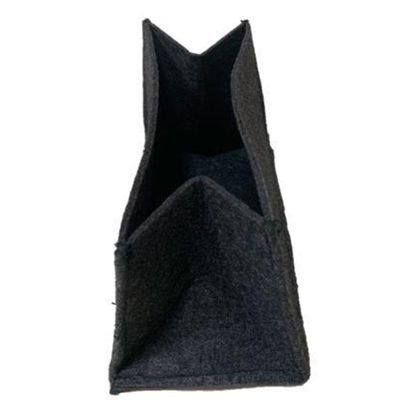 Recycled Grow Bag for Indoor and Outdoor Gardening - 28cm x 14cmx 14cm (Black)