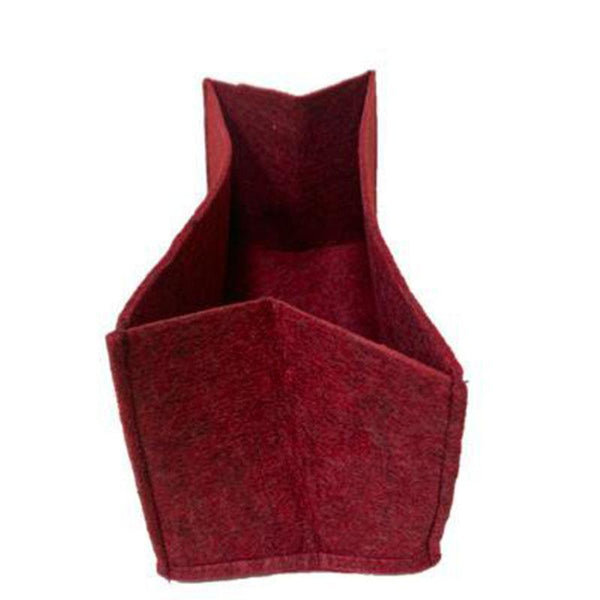 Recycled Grow Bag for Indoor and Outdoor Gardening - 28cm x 14cmx 14cm (Red)