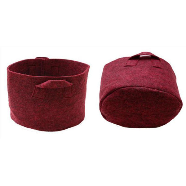 Recycled Grow Bag for Indoor and Outdoor Gardening - 30cm * 30cm (Red)- Pack of 3
