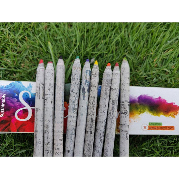 Recycled Newspaper Colour Pencils (Pack of 50)