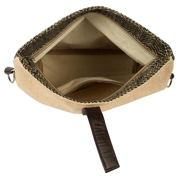 Herringbone Jute Sling Bag Handmade by Women Artisans