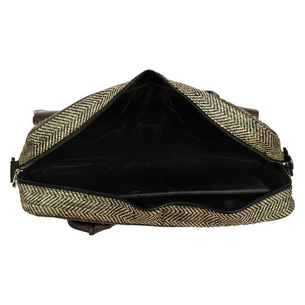 Redefined Elegance Two-Pocket Jute Laptop Bag Handmade by Women Artisans