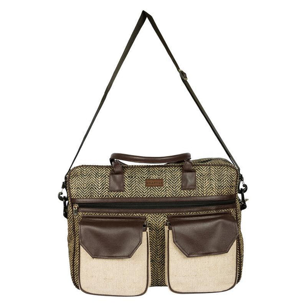 Redefined Elegance Two-Pocket Jute Laptop Bag Handmade by Women Artisans