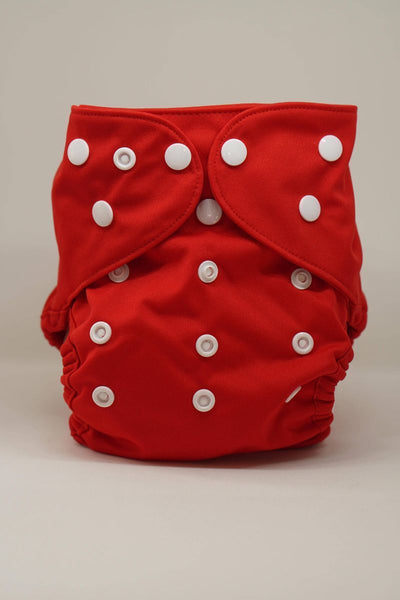 Regular Economic Reusable Cloth Cover Diaper - Red