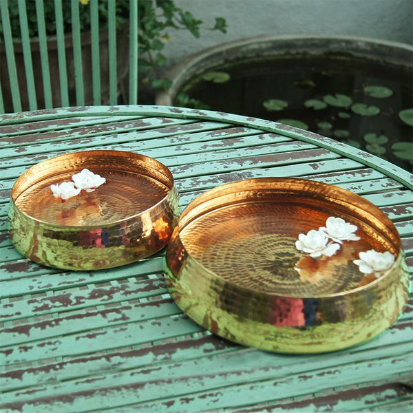 Copper Resonance Floater Vessel Handcrafted by Traditional Artisans