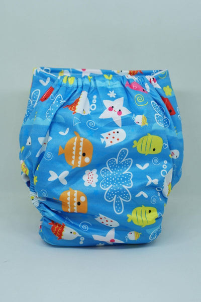Reusable Bumkin Night Time Diaper - Fish & Dip