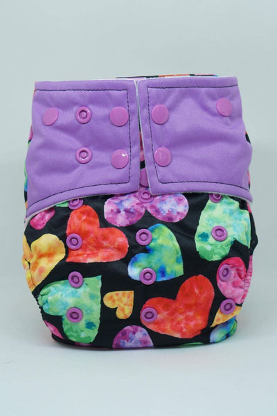 Reusable Bumkin Night Time Diaper - Petite Hearts