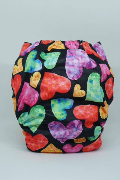 Reusable Bumkin Night Time Diaper - Petite Hearts